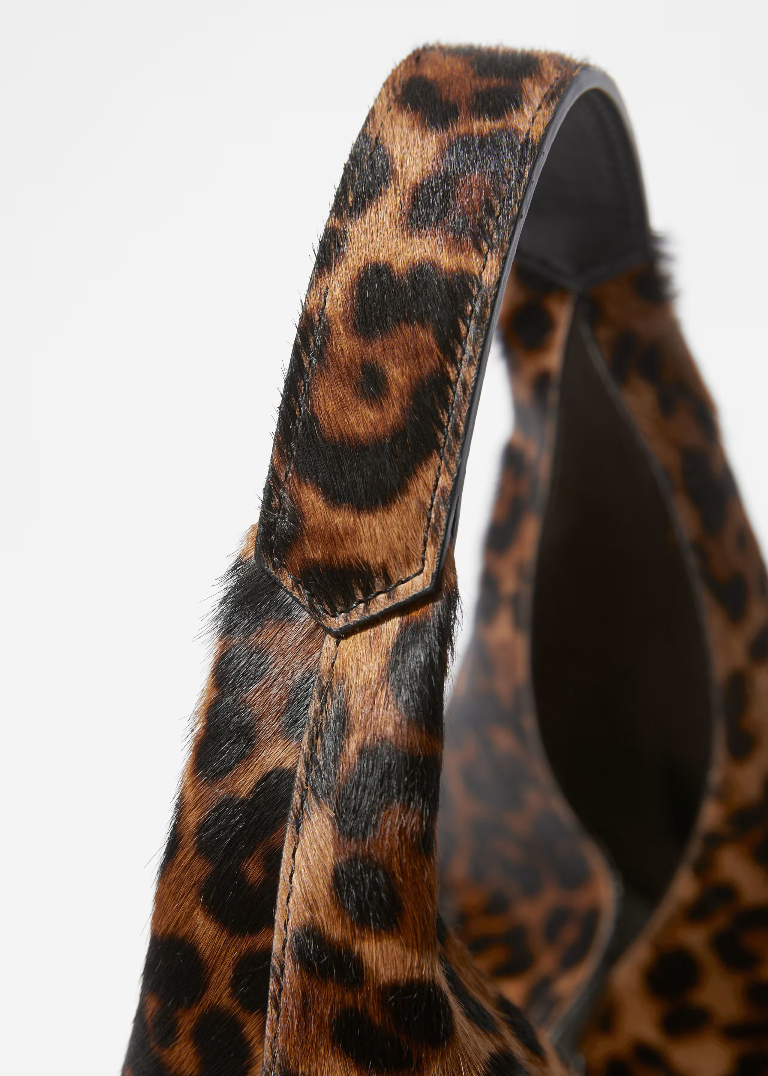 Leopard-Print Leather Tote Bag